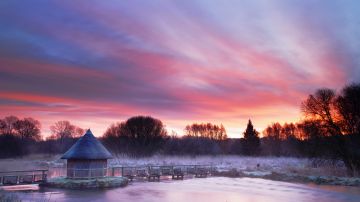 Fishing-hut-Eel-Pot-Bridge-sunrise-Test-River-Leckford-Hampshire-4893-19012023