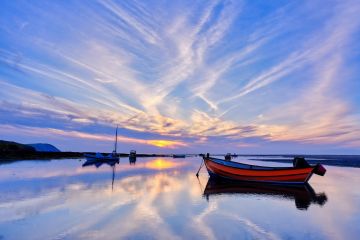 Sunset-boats-reflections-Parrog-Newport=Pembrokeshire-Wales-F3320-12062024